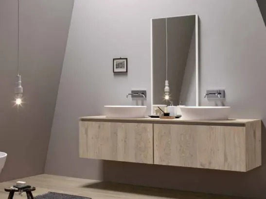 Mobile da Bagno sospeso in rovere 45 04 di Birex