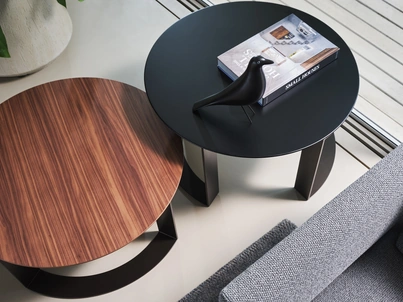 Tavolino Otto Coffee effetto legno o laccato di Twils