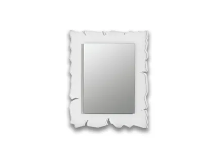 Specchio di design Vision con cornice in vetro di Riflessi