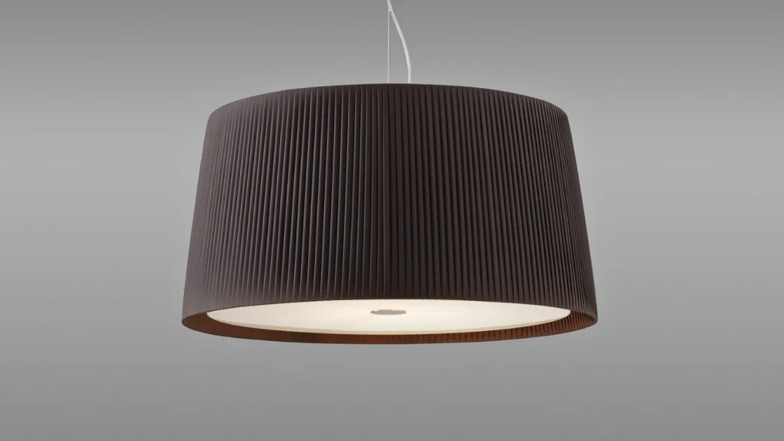 Lampada a sospensione Luxury in tessuto plissettato di Pentalight