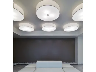Lampada da parete cilindrica Tessuto di Pentalight
