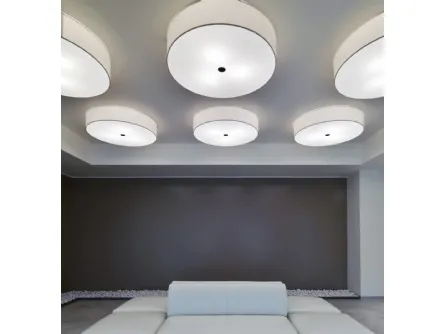 Lampada da parete cilindrica Tessuto di Pentalight