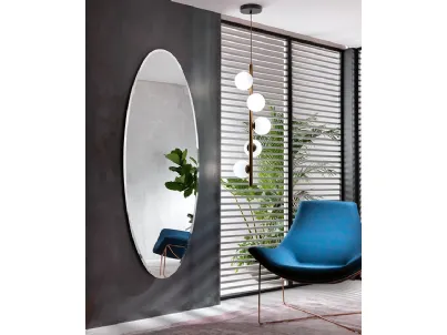 Lampada a sospensione Twist SV5 in metallo con bulbi in vetro bianco satinato di Riflessi