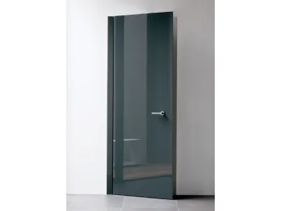 Porta a battente con anta in ardesia a ricoprire lo stipite in alluminio Level di Albed