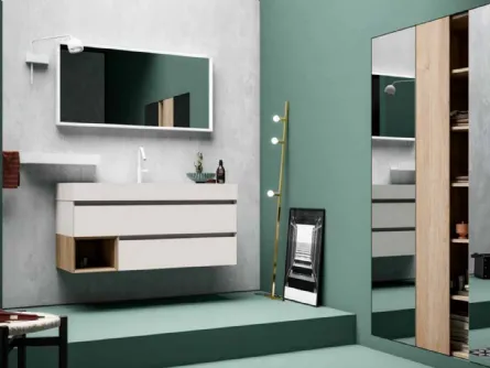 Mobile da Bagno sospeso in melaminico 45 02 di Birex