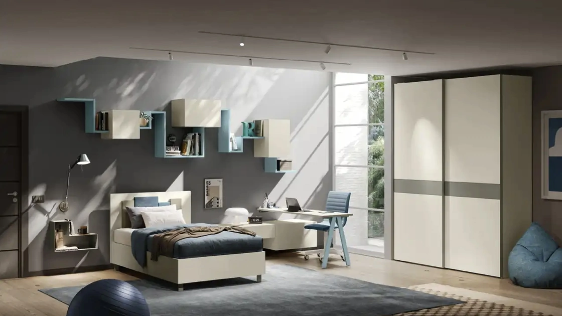 Cameretta per ragazzi Y118 di Moretti Compact Camerette