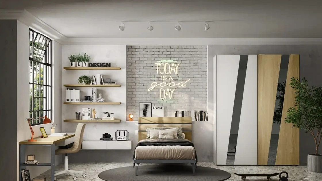 Cameretta componibile Y119 di Moretti Compact Camerette