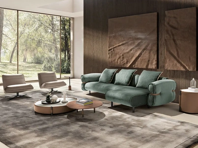 Divano con penisola BonBon Up di Max Divani