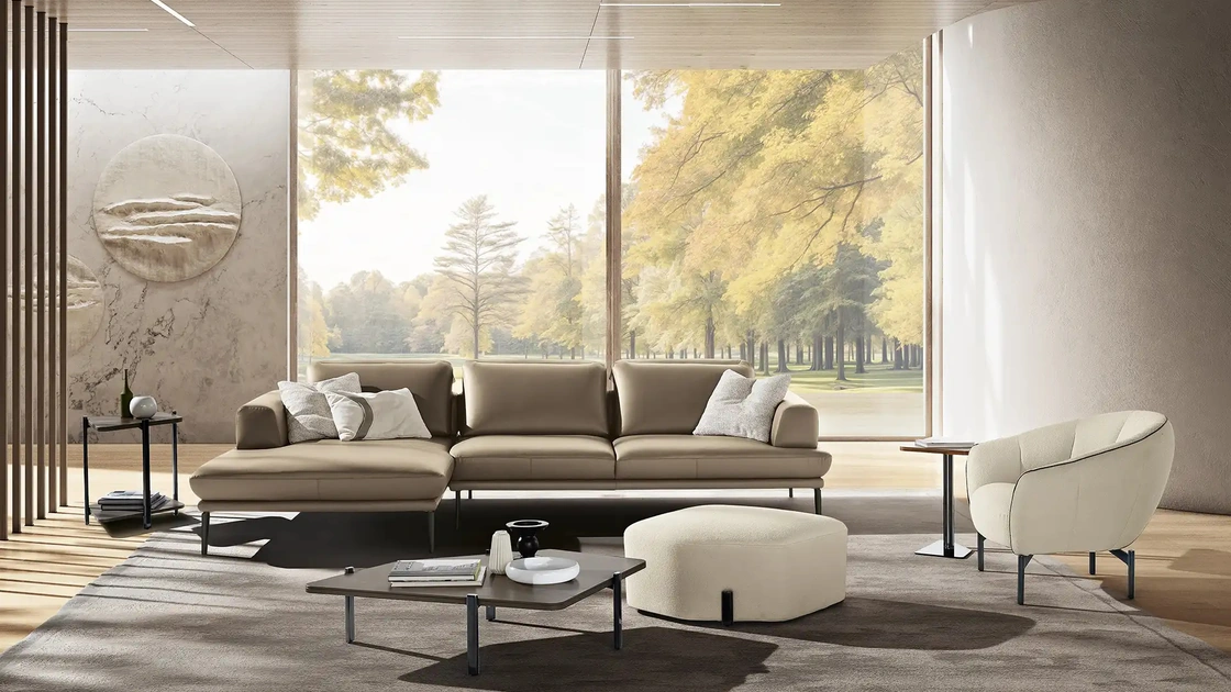 Divano con penisola Morfeo di Max Divani