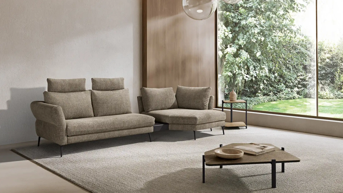 Divano con penisola Vibe di Max Divani