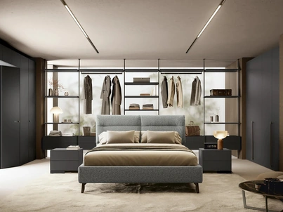 Letto in tessuto Etienne di Febal Casa