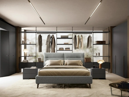 Letto in tessuto Etienne di Febal Casa