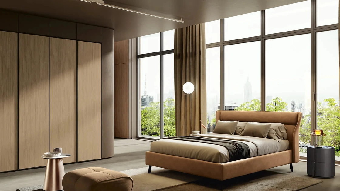 Letto imbottito Jacques di Febal Casa
