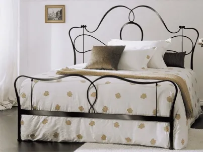 Letto in ferro battuto con testiera Marlen di Bontempi