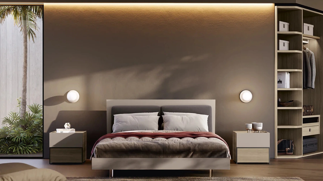 Letto con testiera Navona Soft di Febal Casa