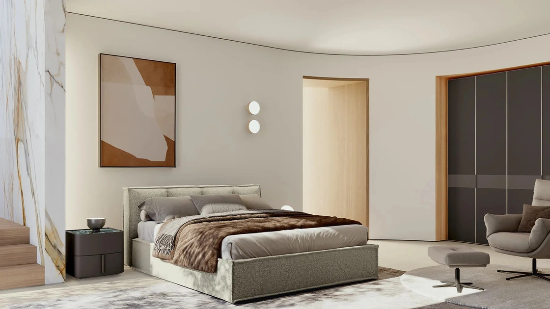 Letto imbottito Peter di Febal Casa