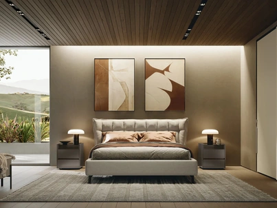 Letto imbottito Raphael di Febal Casa