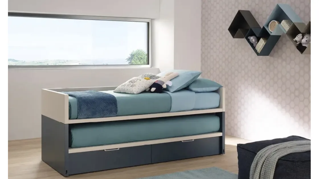 Letto salvaspazio doppio SC301 di Moretti Compact