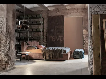 Letto con box contenitore Slim One di Flexteam