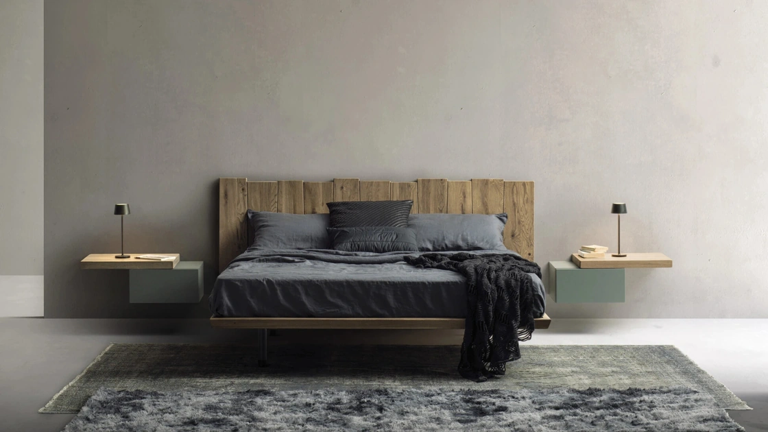 Letto Urban Ranch con testiera effetto sospesa di Devina Nais