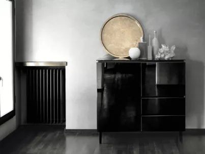 Madia Cosmopolitan in Cristallo laccato Nero di Bontempi