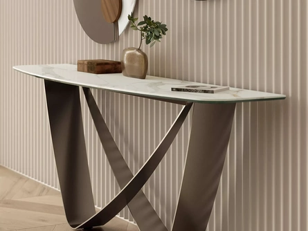 Mobile ingresso Bach Consolle in SuperMarmo di Bontempi