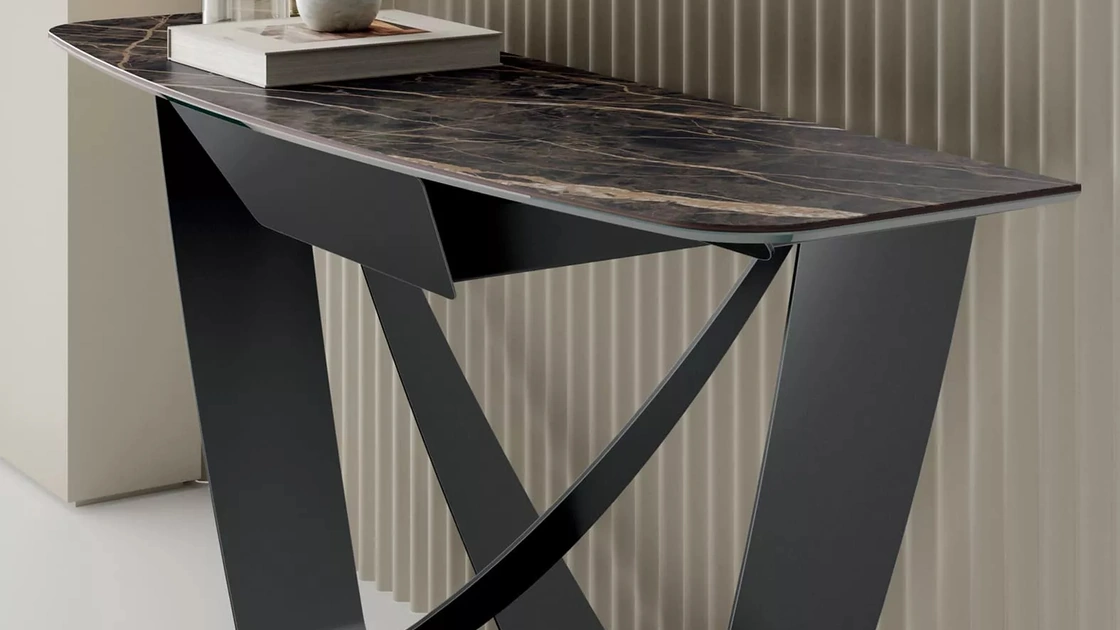 Mobile ingresso Bach Consolle in SuperMarmo di Bontempi