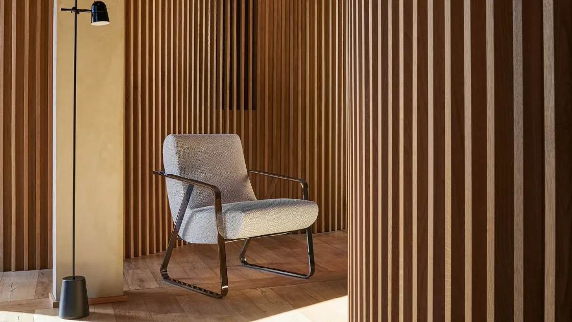 Poltroncina Moon in tessuto di Twils Lounge