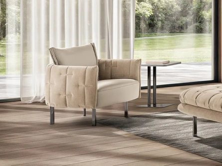 Poltrona in pelle Muzzle di Max Divani