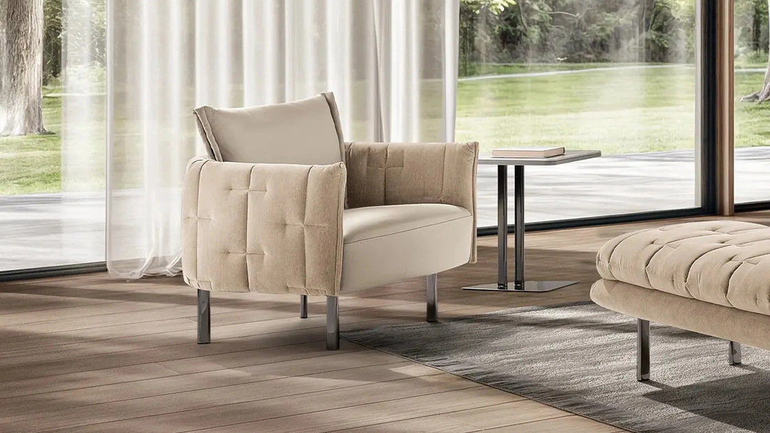 Poltrona in pelle Muzzle di Max Divani