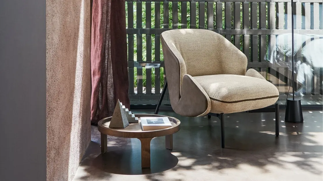 Poltroncina in tessuto Rica di Twils Lounge
