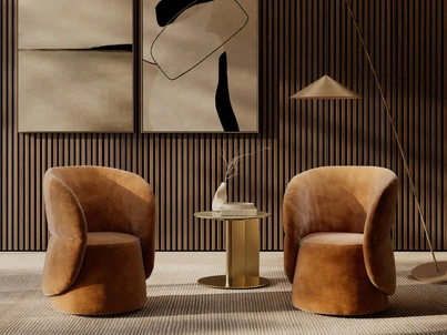 Poltroncina imbottita Roll H di Febal Casa