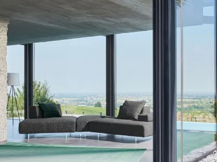 Divano Avenue lineare modulabile componibile di Twils Lounge
