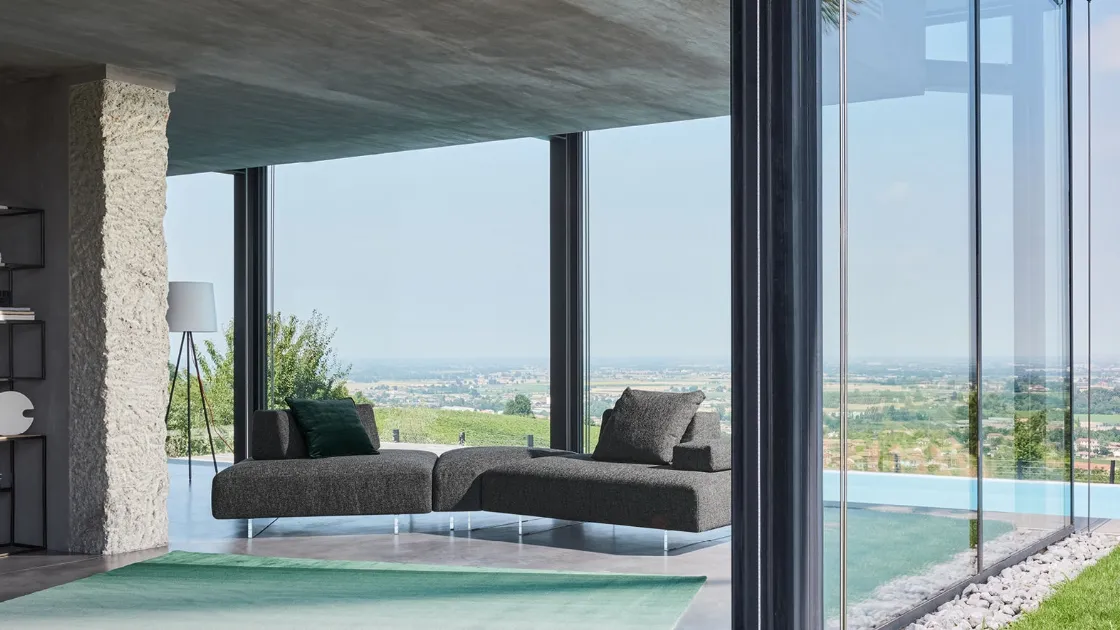 Divano Avenue lineare modulabile componibile di Twils Lounge