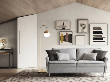 Divano Letto lineare in tessuto Bali di Le Comfort