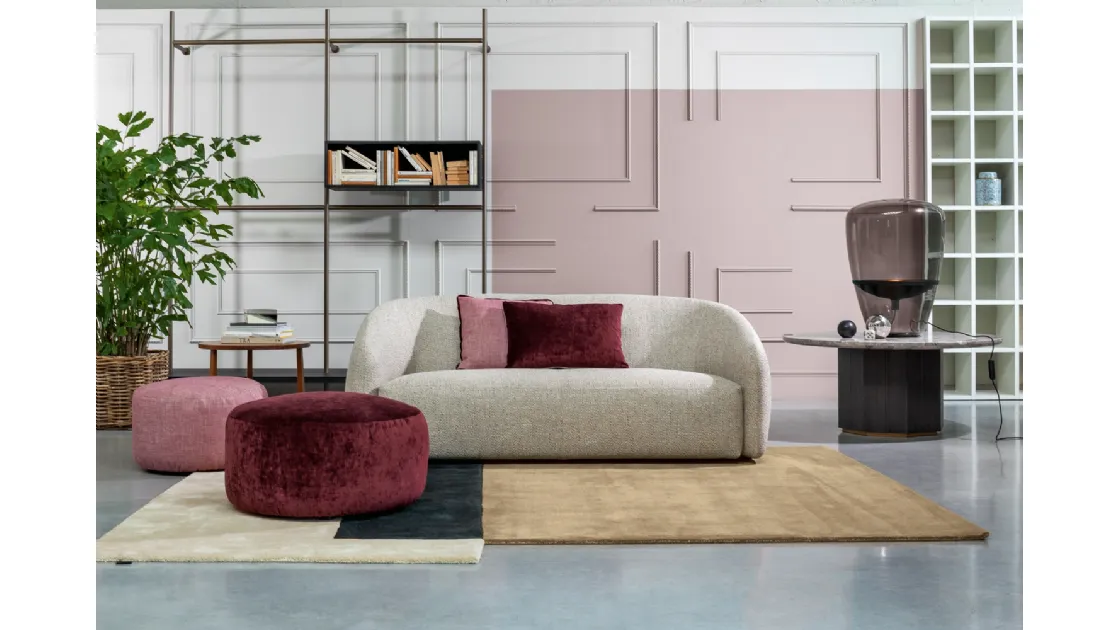 Divano lineare Globe di Flexteam