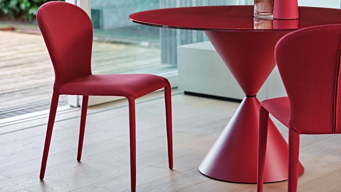 Sedia in tessuto imbottito Soffio di Midj