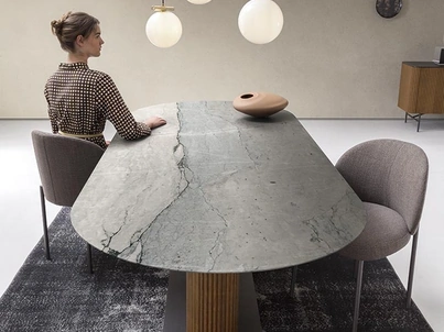 Tavolo Rigadin in pietra di Alf Da Frè