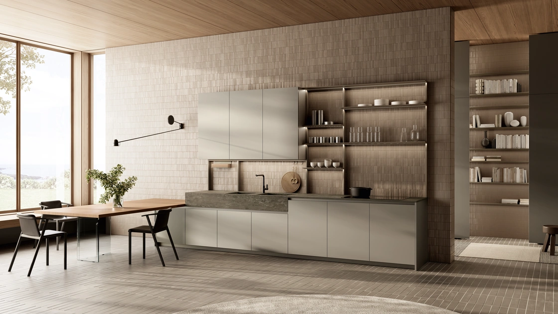 Cucina Design con penisola One 05 di Ernestomeda