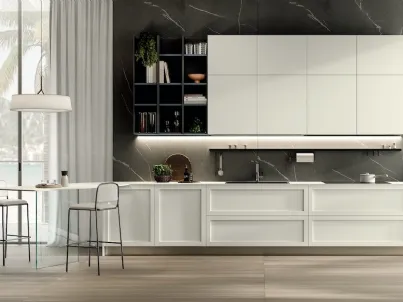 Cucina Moderna Modula Anta Telaio 01 di Febal Casa