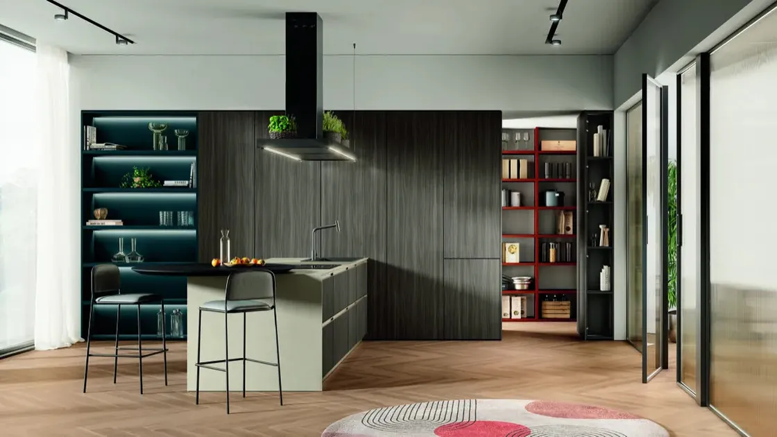 Cucina Moderna Modula Composizione 06 di Febal Casa