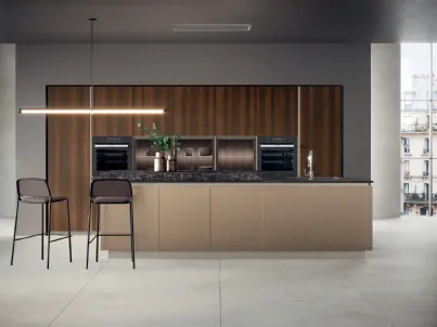 Cucina Moderna Modula Line 02 in laccato e melaminico di Febal Casa