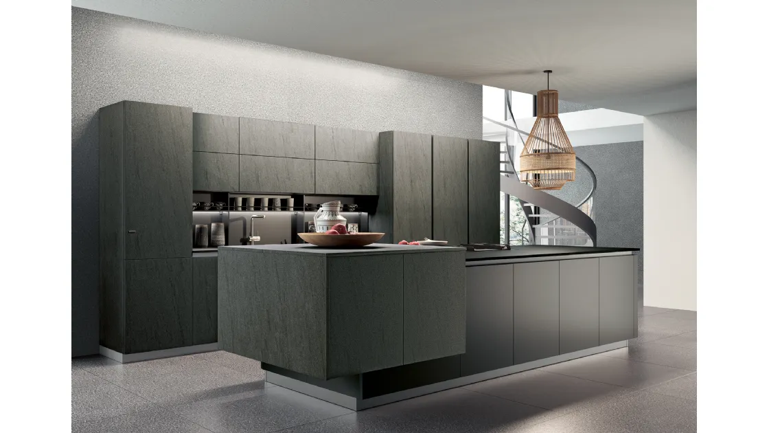 Cucina Moderna con isola Modula Line 03 di Febal Casa