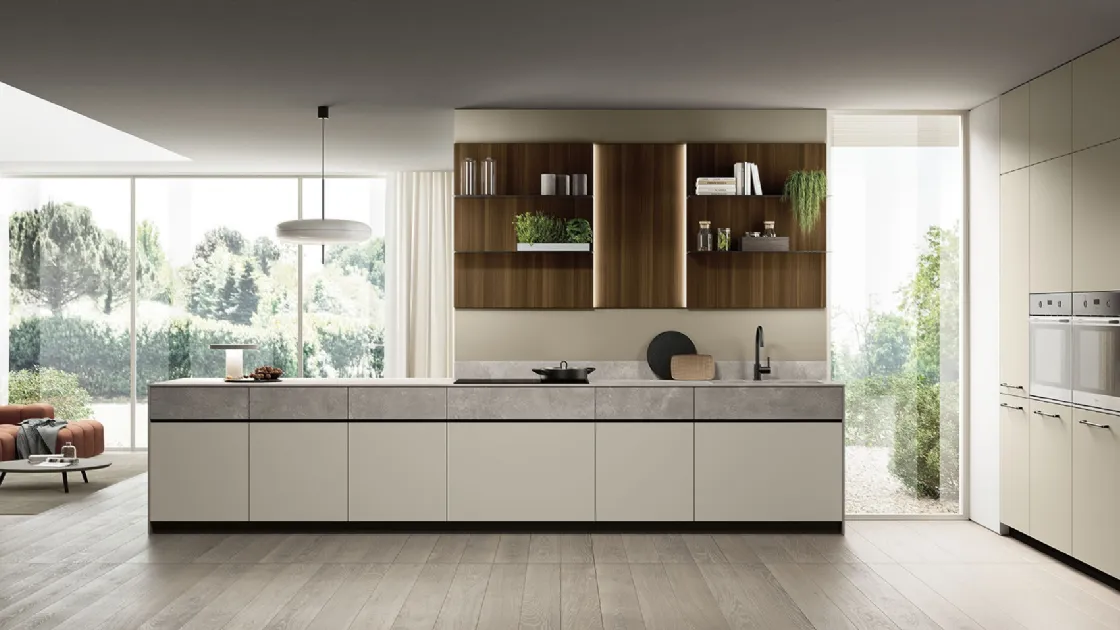 Cucina Moderna Origina Anta Telaio Alluminio 03 di Febal Casa