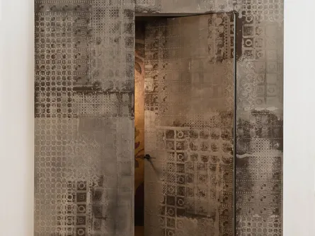 Porta battente di design per interni Boisè in legno di Albed